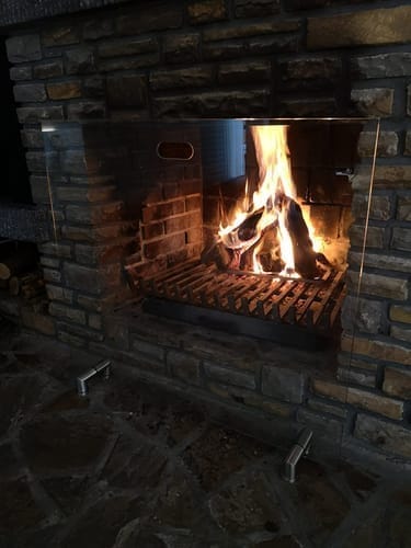 Customer photo review of Kaminschutzgitter aus Spezial-Sicherheitsglas, Hitzeschutz Funkenschuztgitter aus echtem ESG-Glas - FIREpro gerade