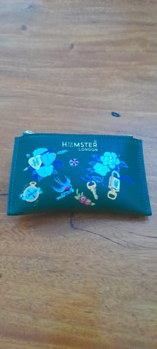 Customer photo review of Hamster London Millionaire Victoria Card Case With Zip Green