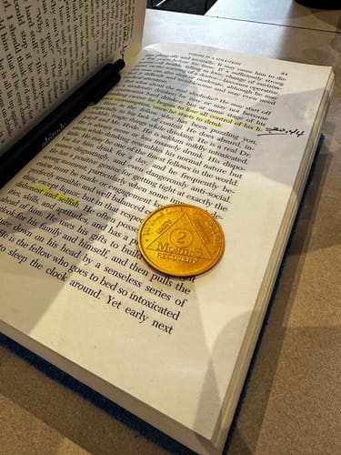 Customer photo review of Recovery Mint 9 Months Bronze AA Meeting Chips - Nine Months Sobriety Coins/Tokens