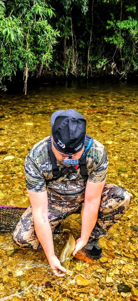 Customer photo review of Men's Veil Camo Breathable Wader - Stocking Foot