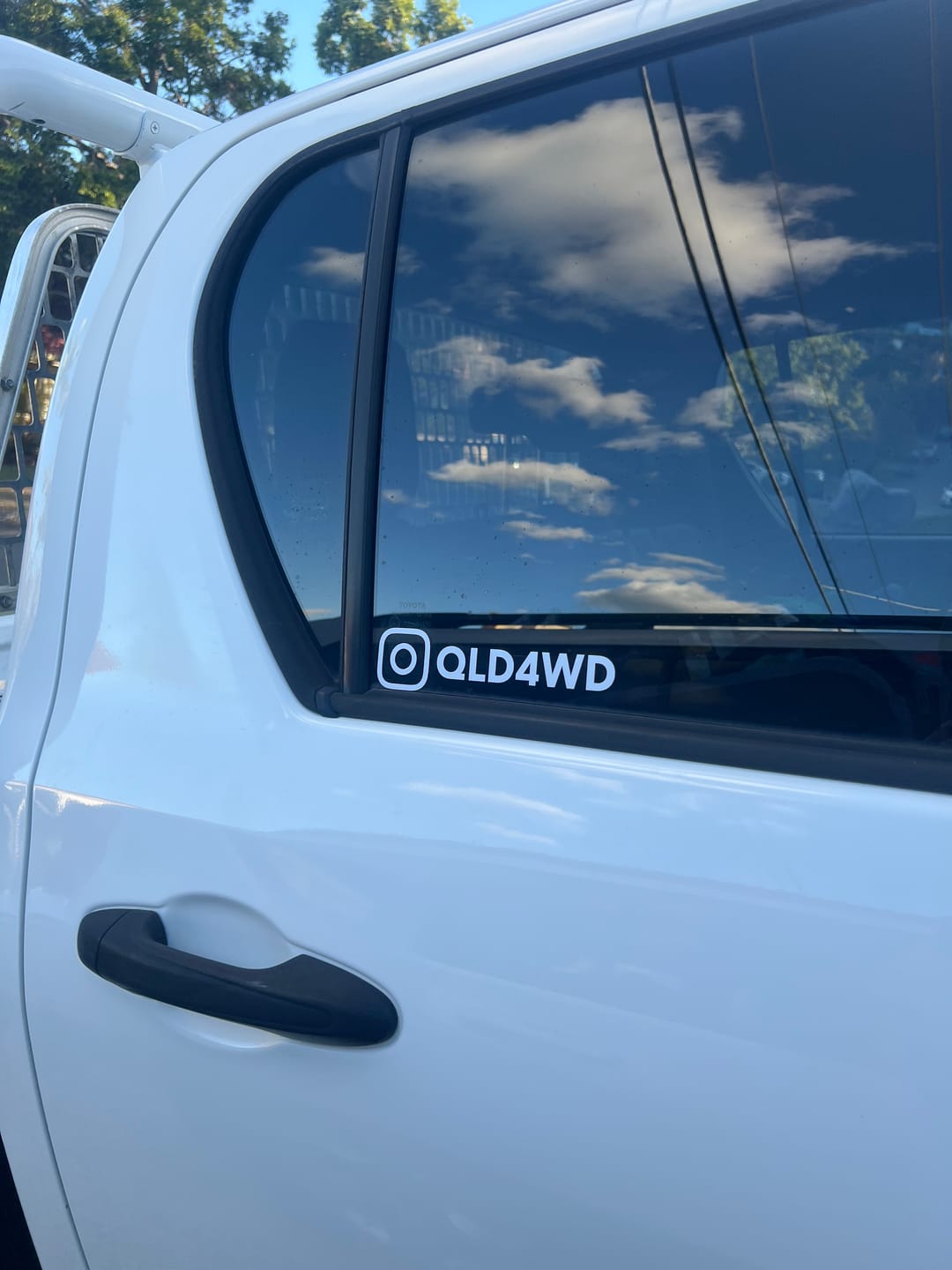 Customer photo review of Custom Instagram Name Sticker