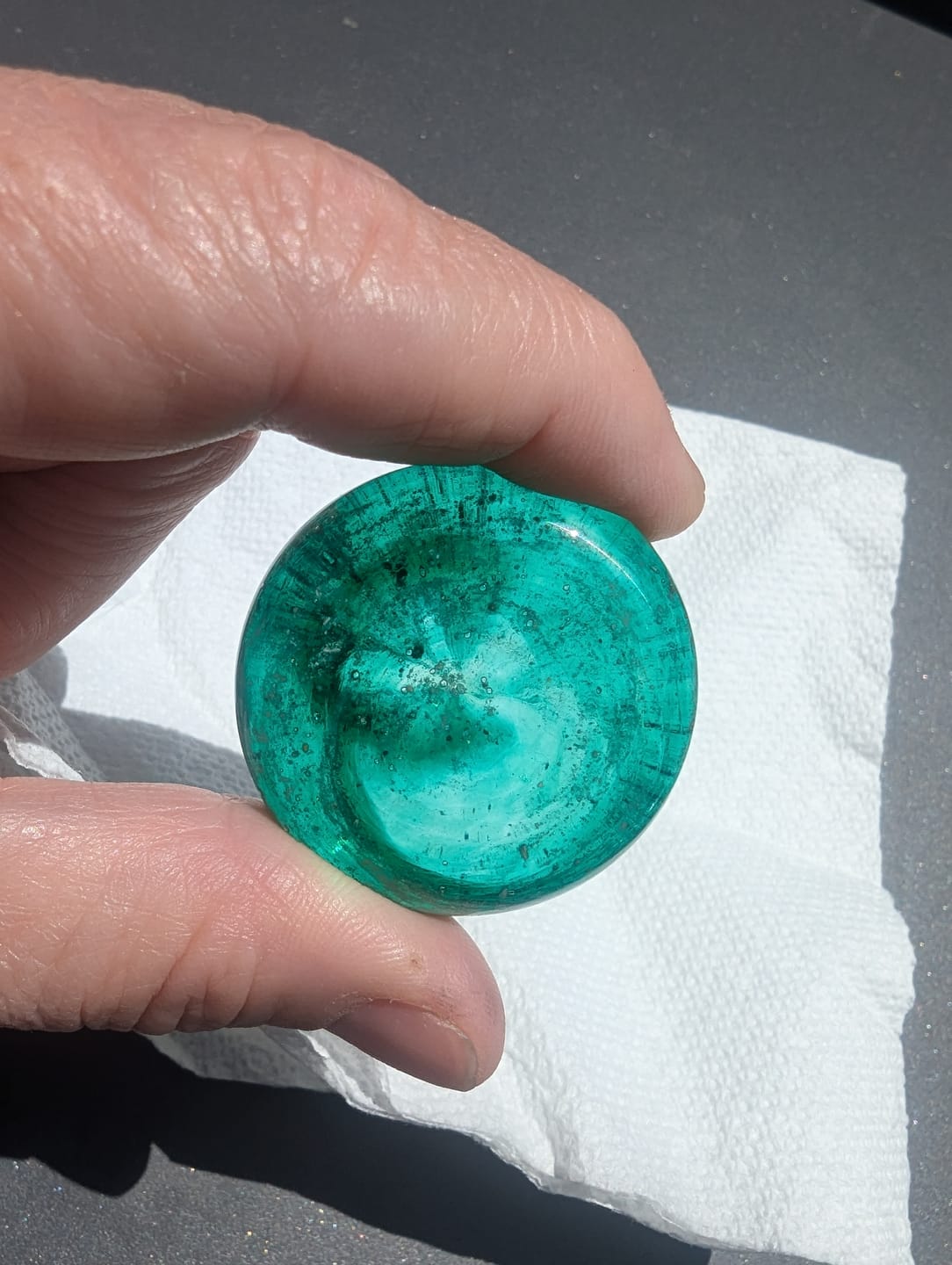 Customer photo review of Soul Stones with Infused Cremation Ashes