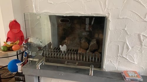 Customer photo review of Kaminschutzgitter aus Spezial-Sicherheitsglas, Hitzeschutz Funkenschuztgitter aus echtem ESG-Glas - FIREpro gerade