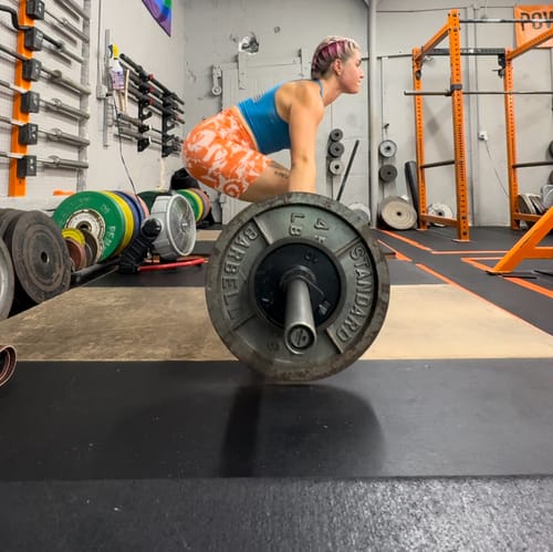 Customer photo review of Salty Savage Ladies “Palm Smile” Laser Cut Seamless Sports Bra | Bright Blue