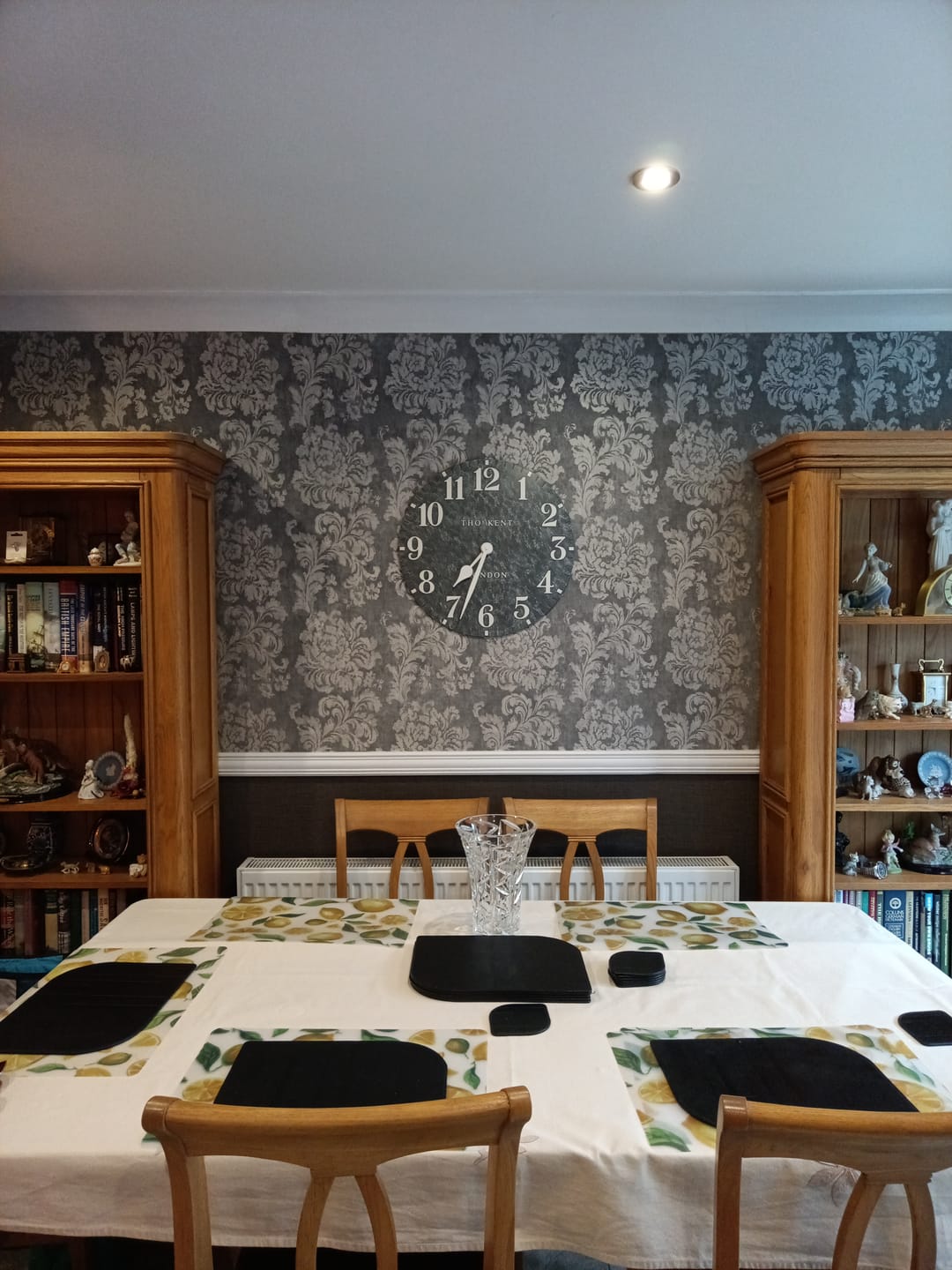 Customer photo review of Thomas Kent London. Arabic Outdoor Wall Clock 20" (51cm) Cement