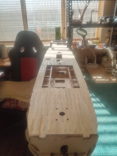 Reseña con foto de un cliente sobre Maqueta Barco Montañés
