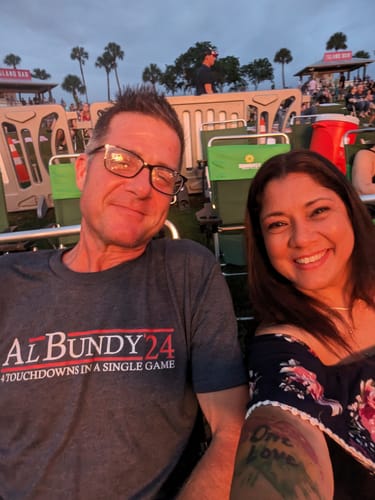 Customer photo review of Al Bundy 24 Premium Triblend Tee