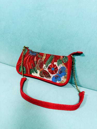 Customer photo review of Vermilion Butterfly Bloom Shoulder Bag