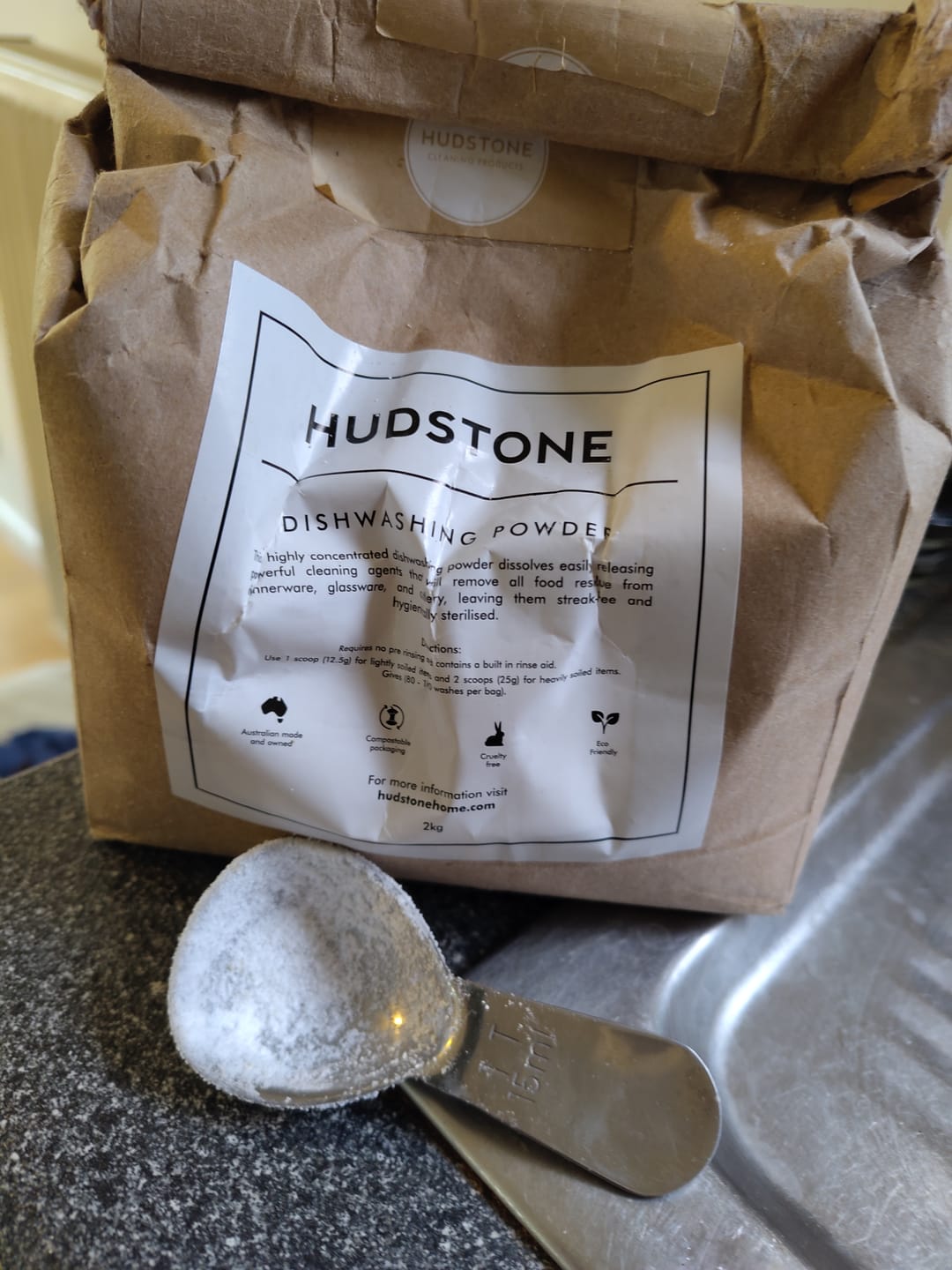 Customer photo review of Stainless Steel Laundry Powder Scoop