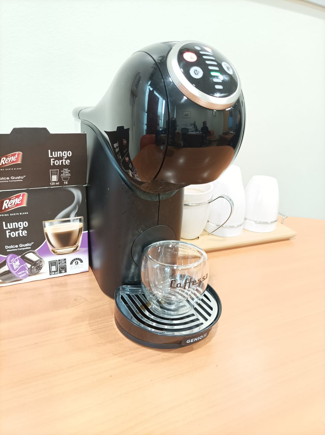 Customer photo review of Taza Doble Vidrio para Espresso