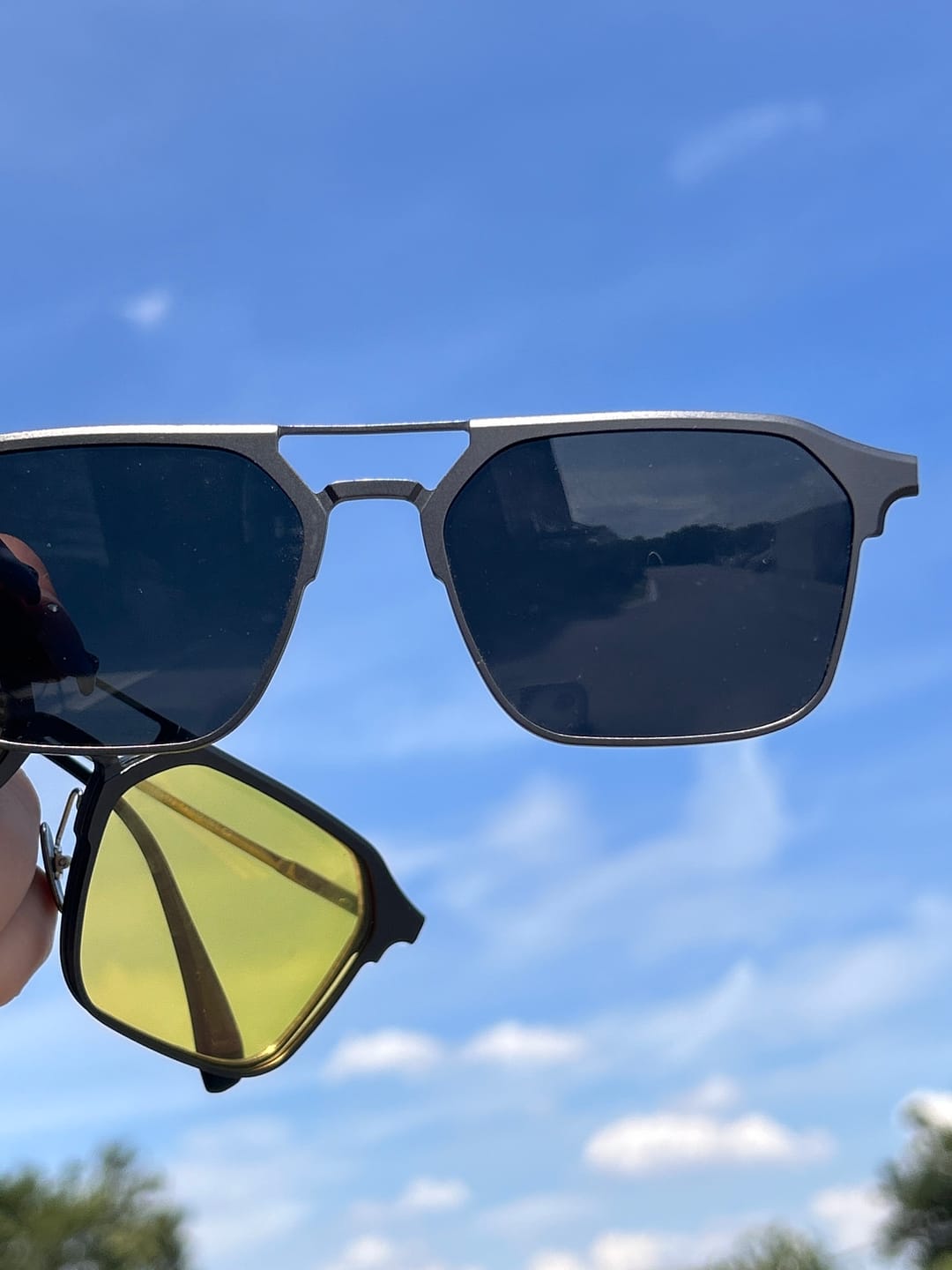 Customer photo review of Michael | Magnetic Clip-on Glasses | ZanyLen New Arrival 2024