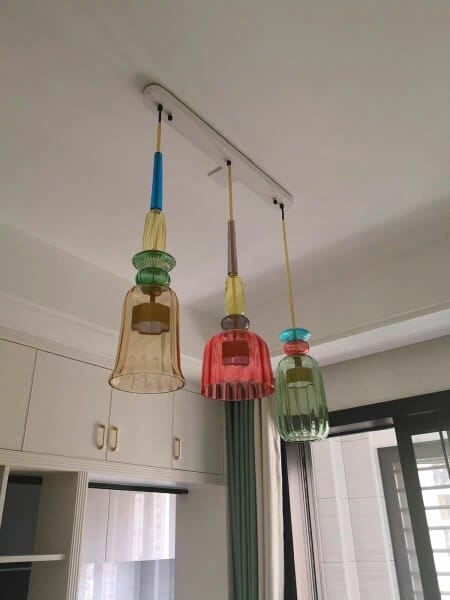 Customer photo review of Olivia Colorful Candy Pendant Light