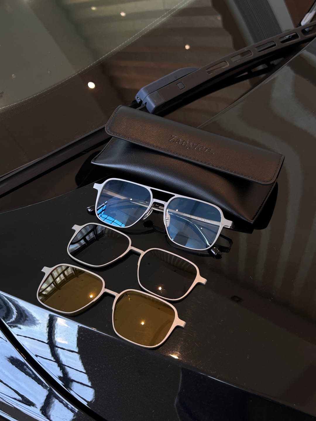 Customer photo review of Arnold | Magnetic Clip-on Glasses | ZanyLen New Arrival 2024