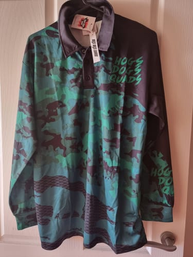 Customer photo review of Long Sleeve Shirt - Green Camo!
