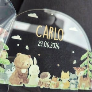 Customer photo review of Personalisierte Nachtlampe für Kinder - Waldtiere - Name und Geburtsdatum