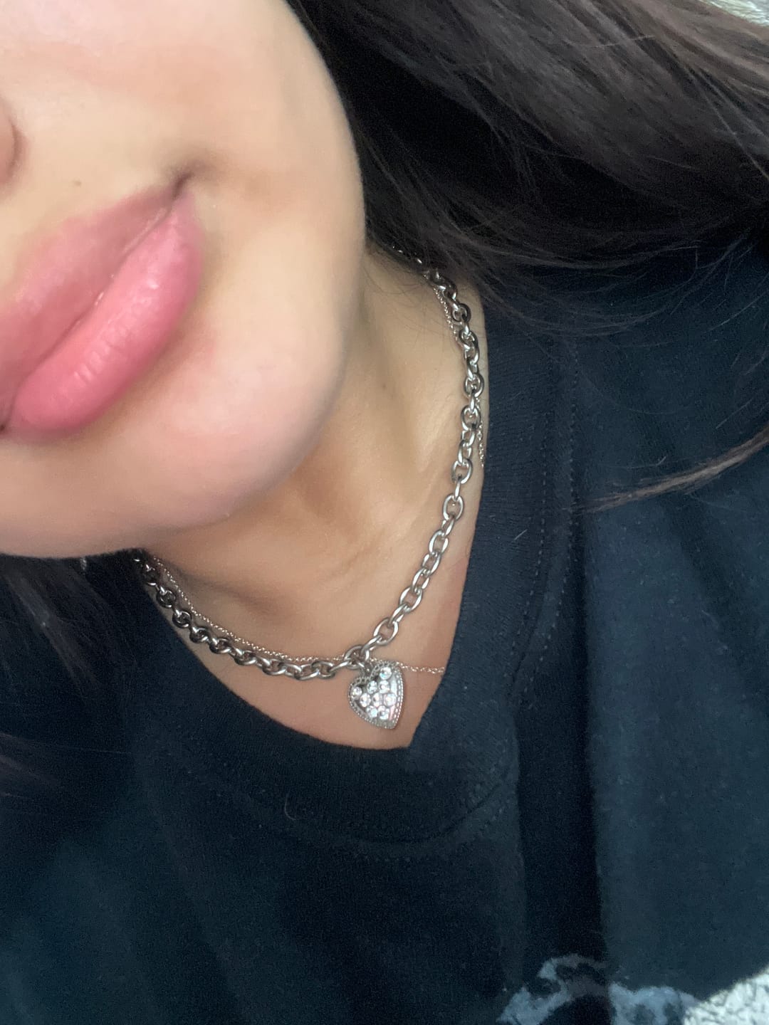 Customer photo review of Iced Out Sweetheart Choker