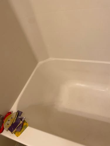 Customer photo review of Large Wall Damage - Tub and Shower Repair Kit