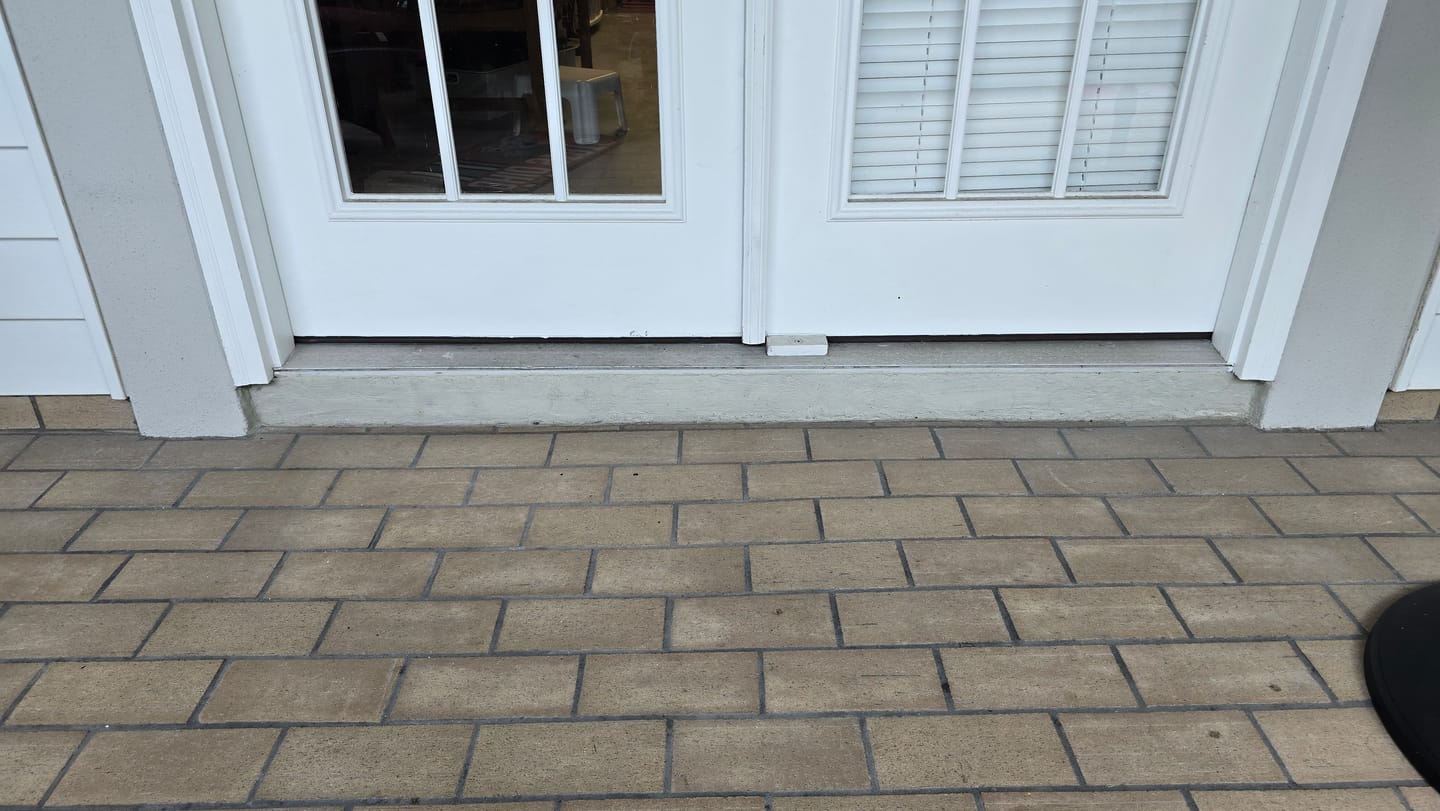 Customer photo review of Pease Slide-On Steel Door Sweep