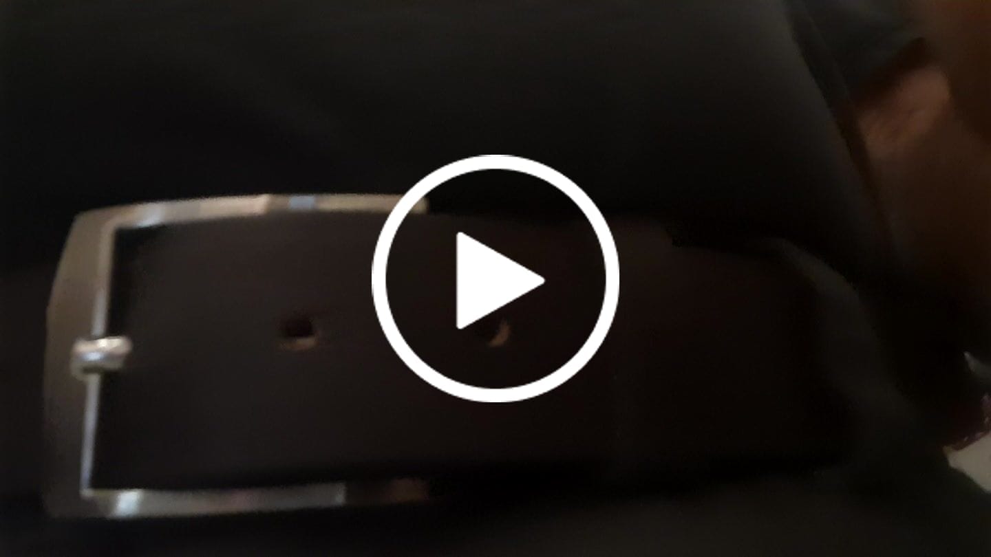 Customer video review of The Crest Belt - Slim Brown 35mm 100% Full-Grain Leather Belt