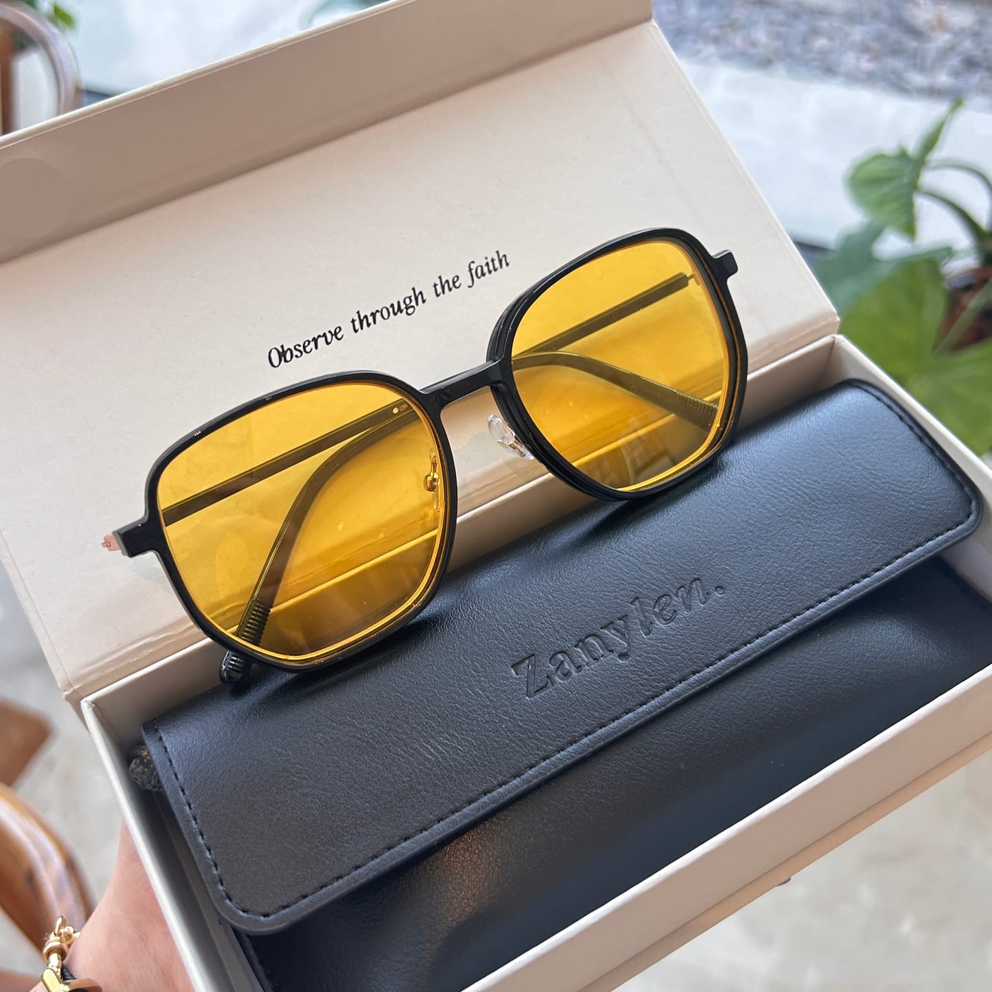 Customer photo review of Angela | Magnetic Clip-on Glasses | ZanyLen New Arrival 2024