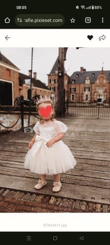 Customer photo review of Sweet Baby Girls Birthday Beauty Pageant Dress Toddler Christening Dresses