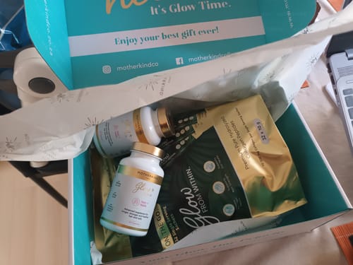 Customer photo review of Glow From Within Collagen Single Servings