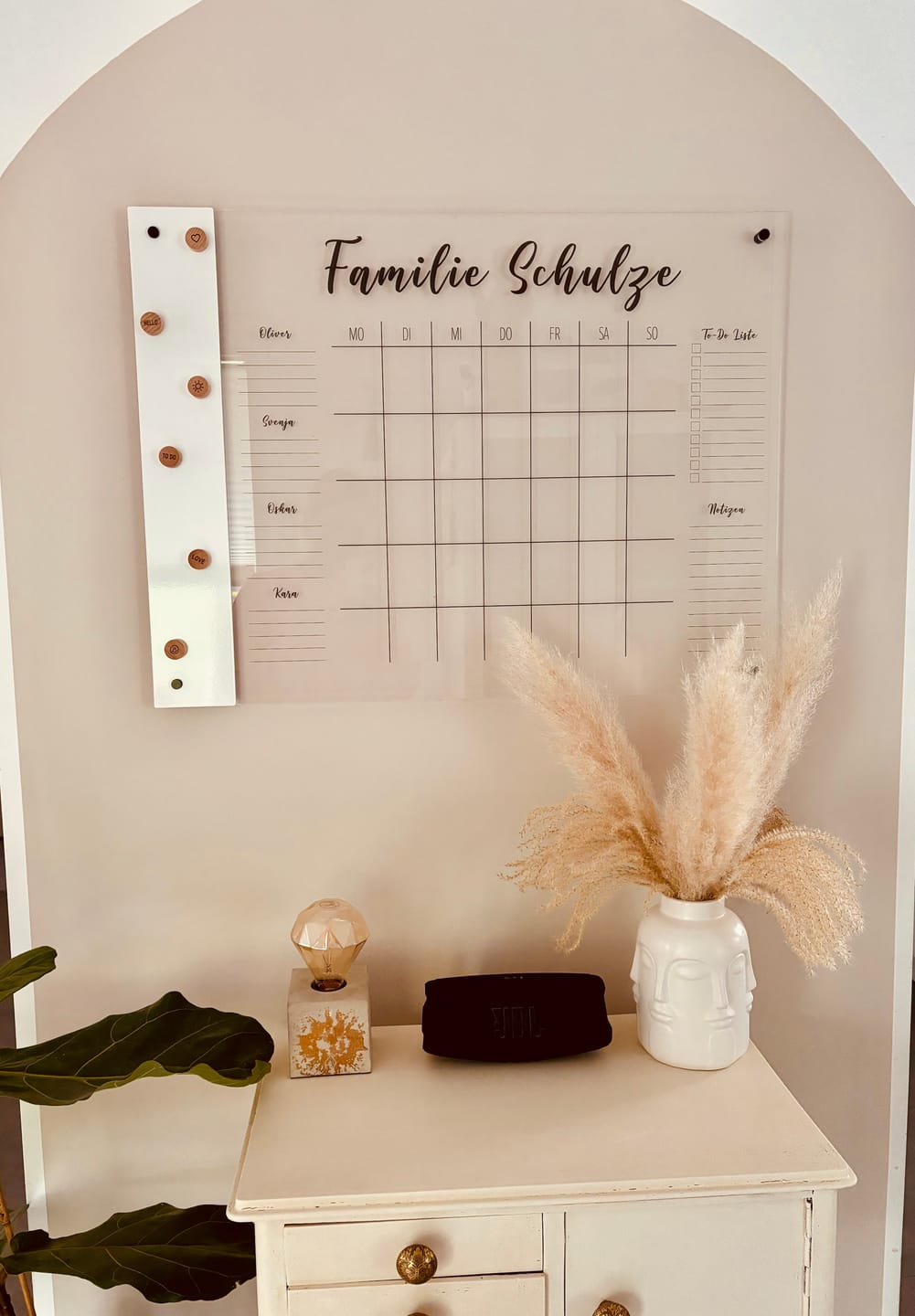 Customer photo review of Familienplaner für 4 Personen mit Magnetboard