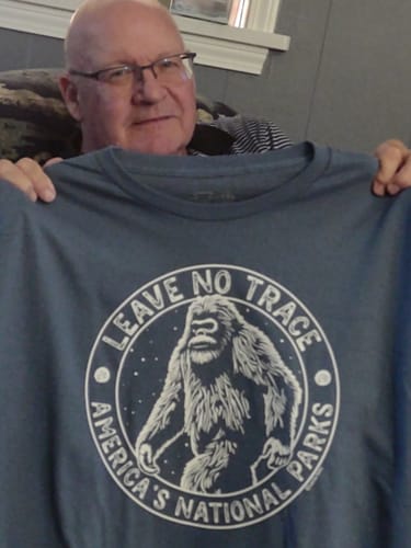 Customer photo review of Leave No Trace Bigfoot Tee