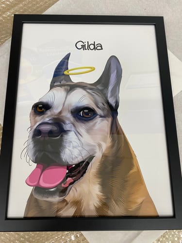 Customer photo review of Πορτραίτο Κατοικίδιου - In Memory