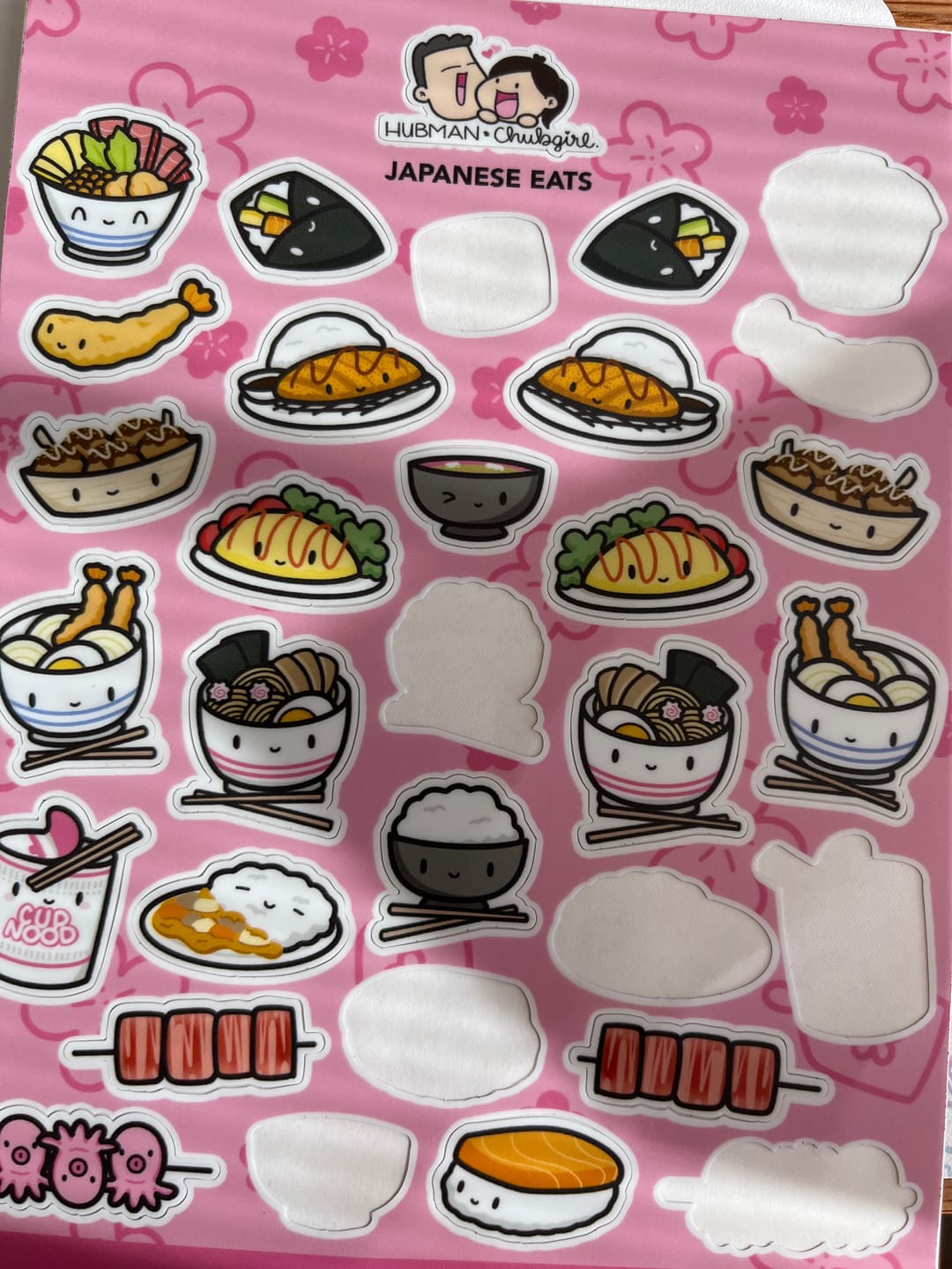 Customer photo review of Japanese Eats Sticker Sheet