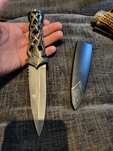 Customer photo review of Celtic Knotwork Dagger