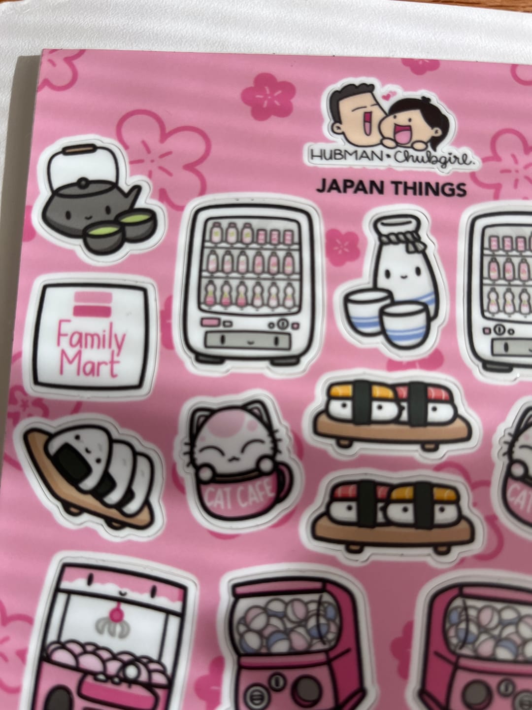 Customer photo review of Japan Things Sticker Sheet