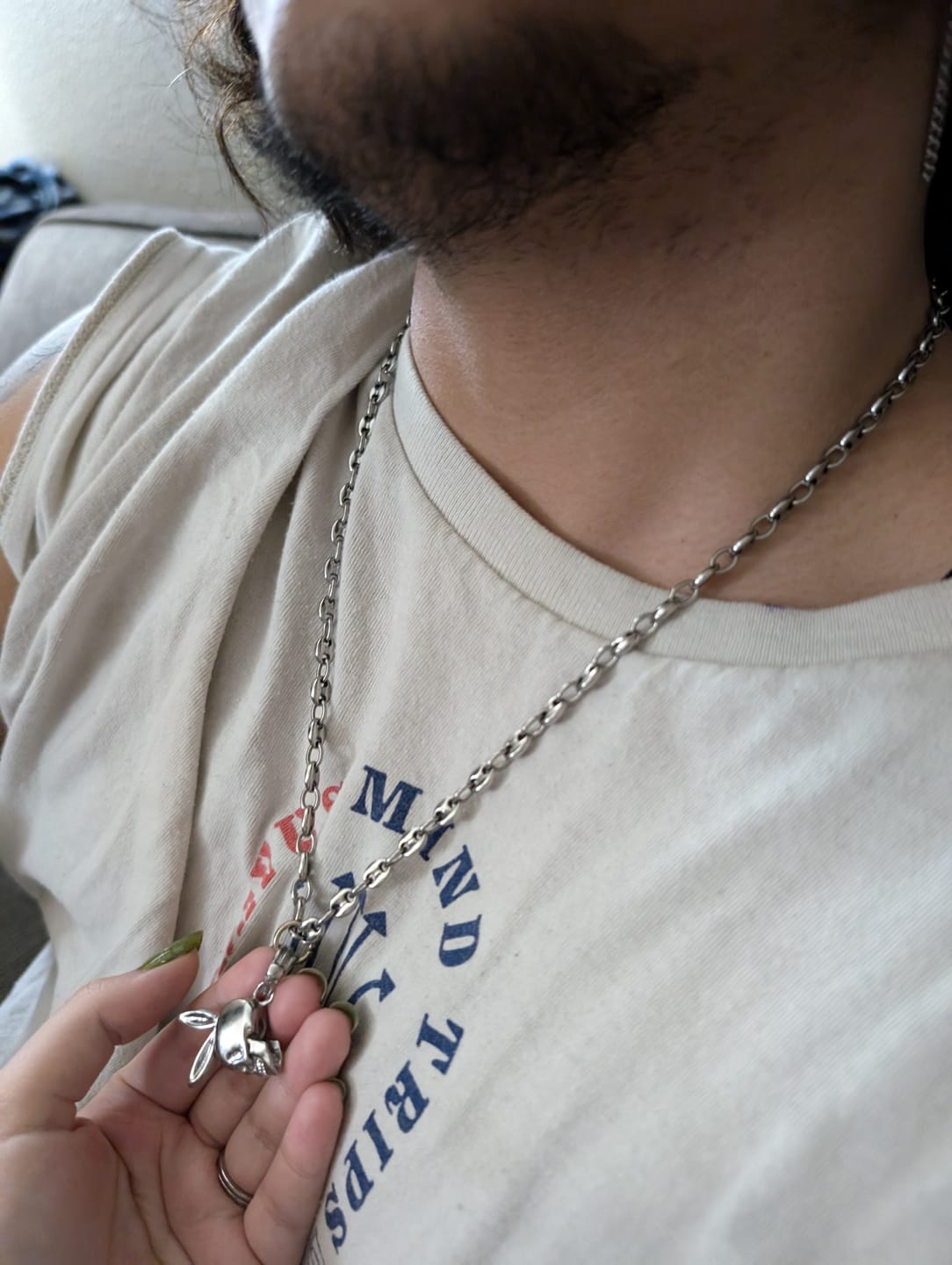 Customer photo review of SKULLBOY PENDANT