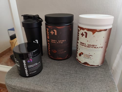 Customer photo review of +1© Whey Protein Isolate (1kg)