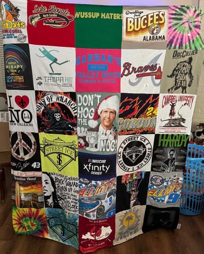 Customer photo review of Classic T-Shirt Blanket