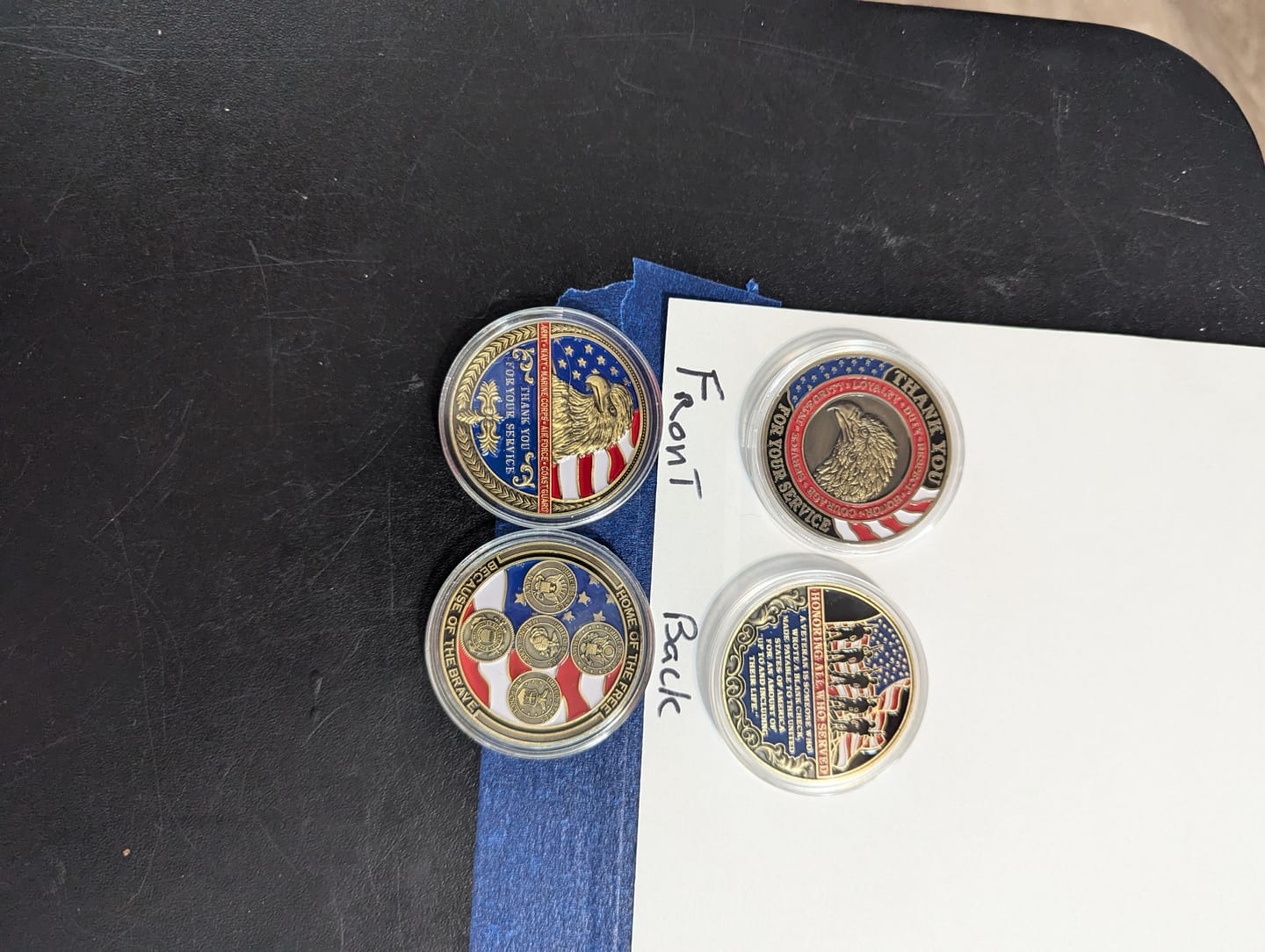 Customer photo review of Thank You For Your Service Coin