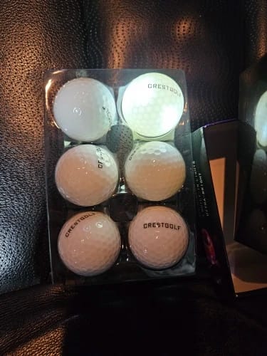 Customer photo review of Crestgolf Cosmic Glow LED Golf Balls