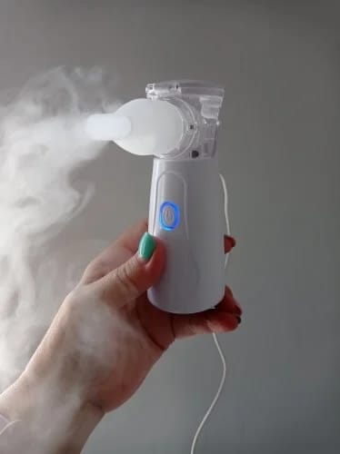 Customer photo review of Portable Mesh Nebulizer Ultrasonic Machine – Rechargeable And Battery Operated