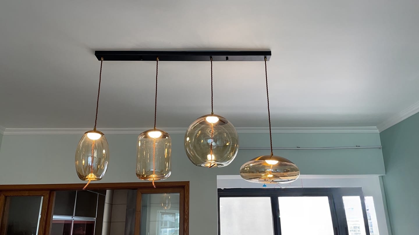 Customer photo review of Clara Glass LED Pendant Light