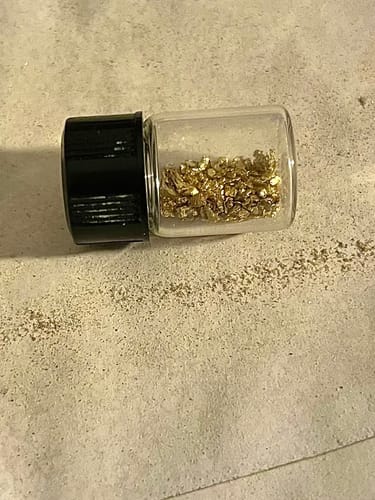 Customer photo review of Treasure Paydirt Surprise '300 GRAM GOLD HUNT' - Gold Paydirt Panning Concentrates
