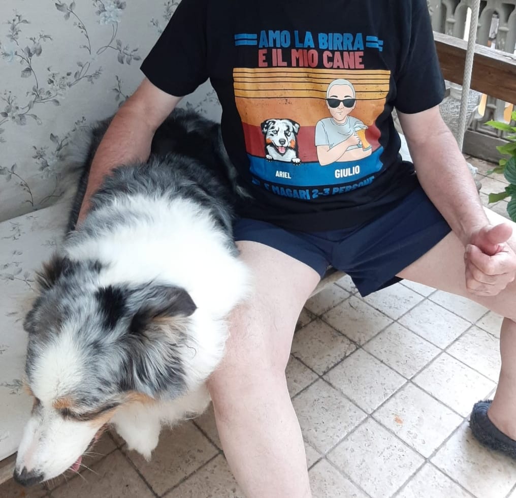 Customer photo review of Amo la birra e i miei animali da compagnia - Maglietta personalizzata
