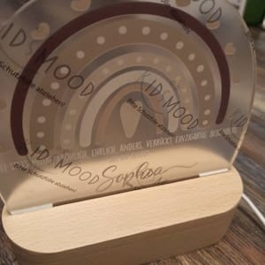 Customer photo review of Personalisierte Nachtlampe für Kinder Regenbogen