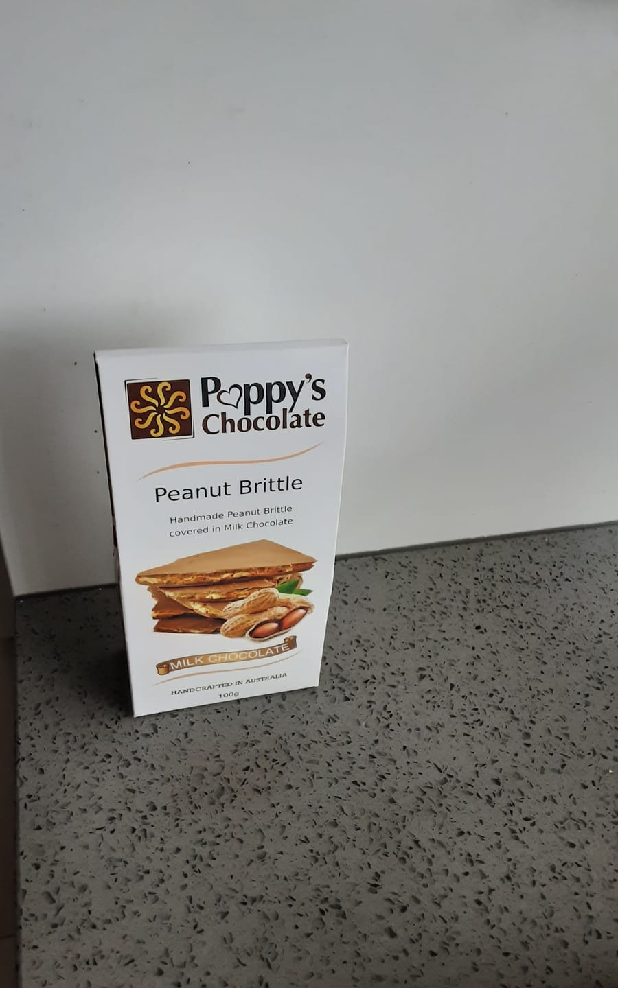 Customer photo review of Peanut Brittle coated in Milk Chocolate 100g