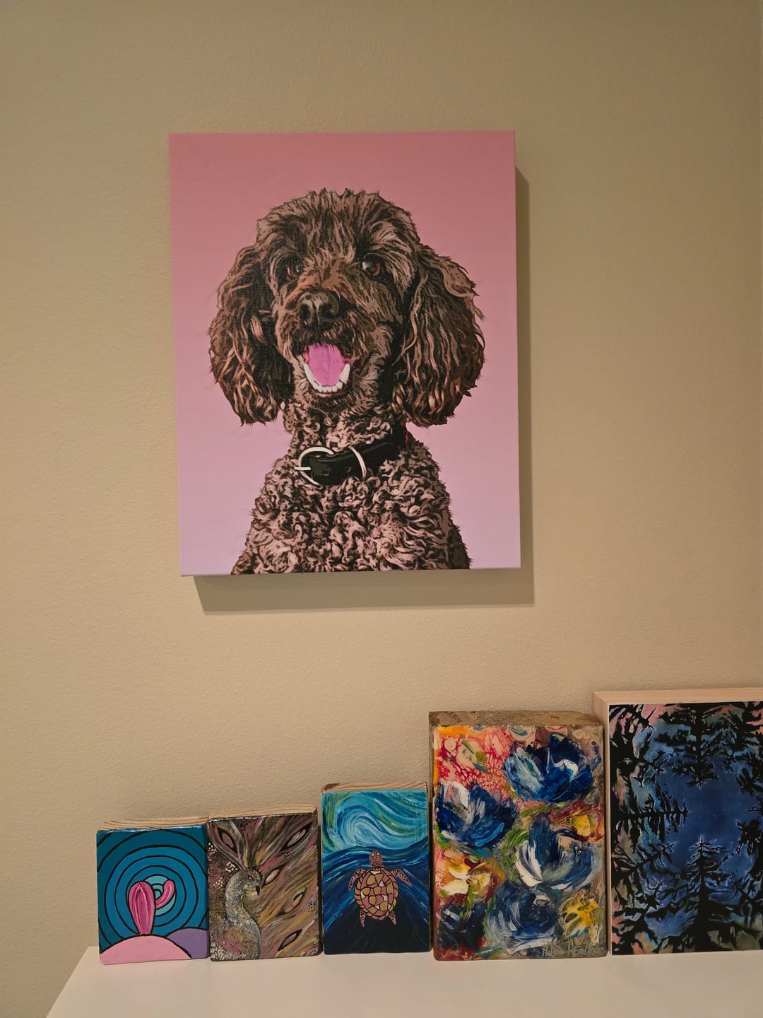 Customer photo review of Custom Pet Art Canvas Wrap