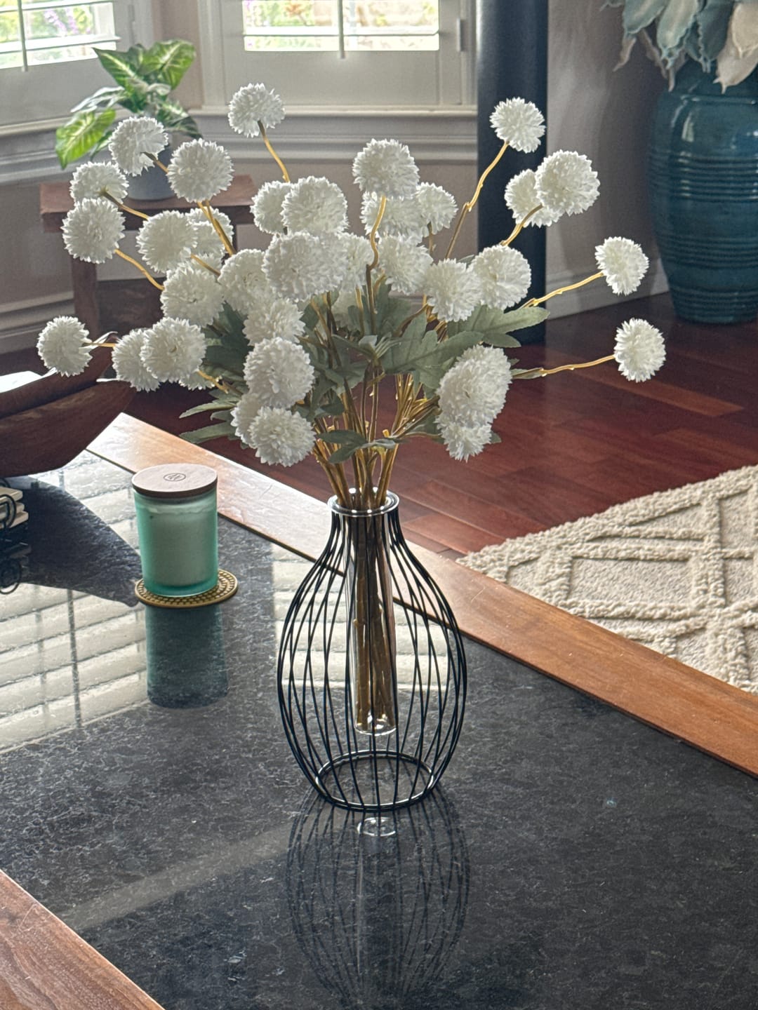 Customer photo review of Faux Kiku Flower - White (10 Stems / 50 heads)