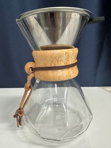 Customer photo review of Pour Over Coffee Maker Set and Dripper Paperless Brewing