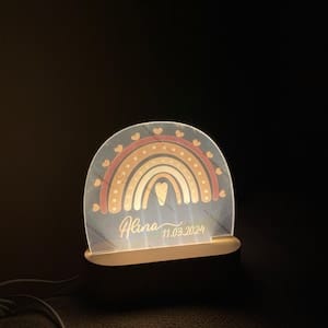 Customer photo review of Personalisierte Nachtlampe für Kinder Regenbogen