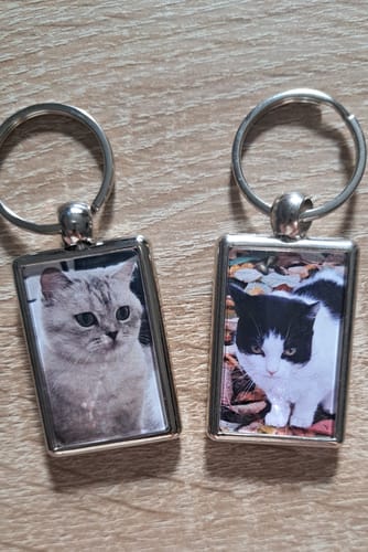 Customer photo review of Schlüsselanhänger mit Katzenfoto Angebot