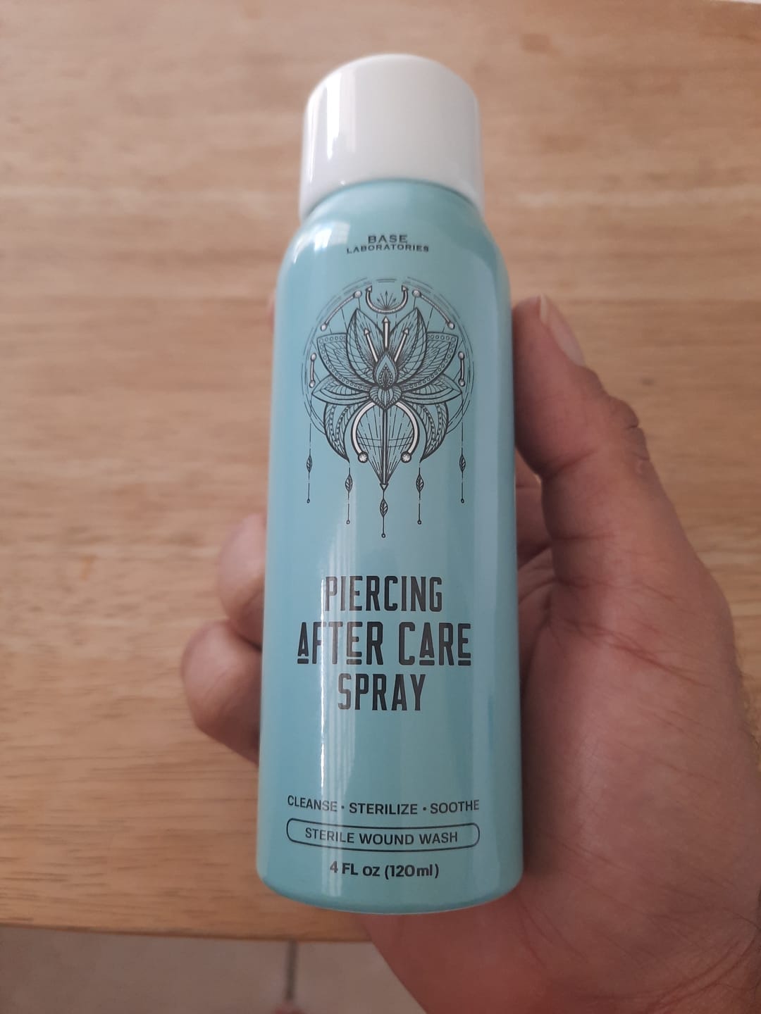 Customer photo review of Piercing Aftercare Spray - Soothes & Cleanses All Piercing Types   - 4oz