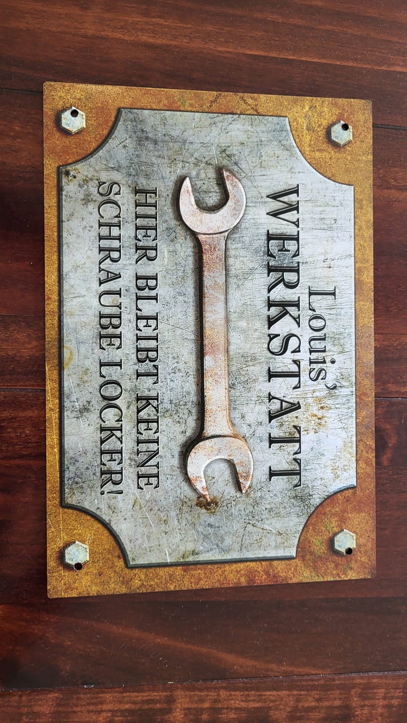 Customer photo review of Für Bastler - Heimwerker-Türschild